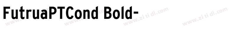 FutruaPTCond Bold字体转换